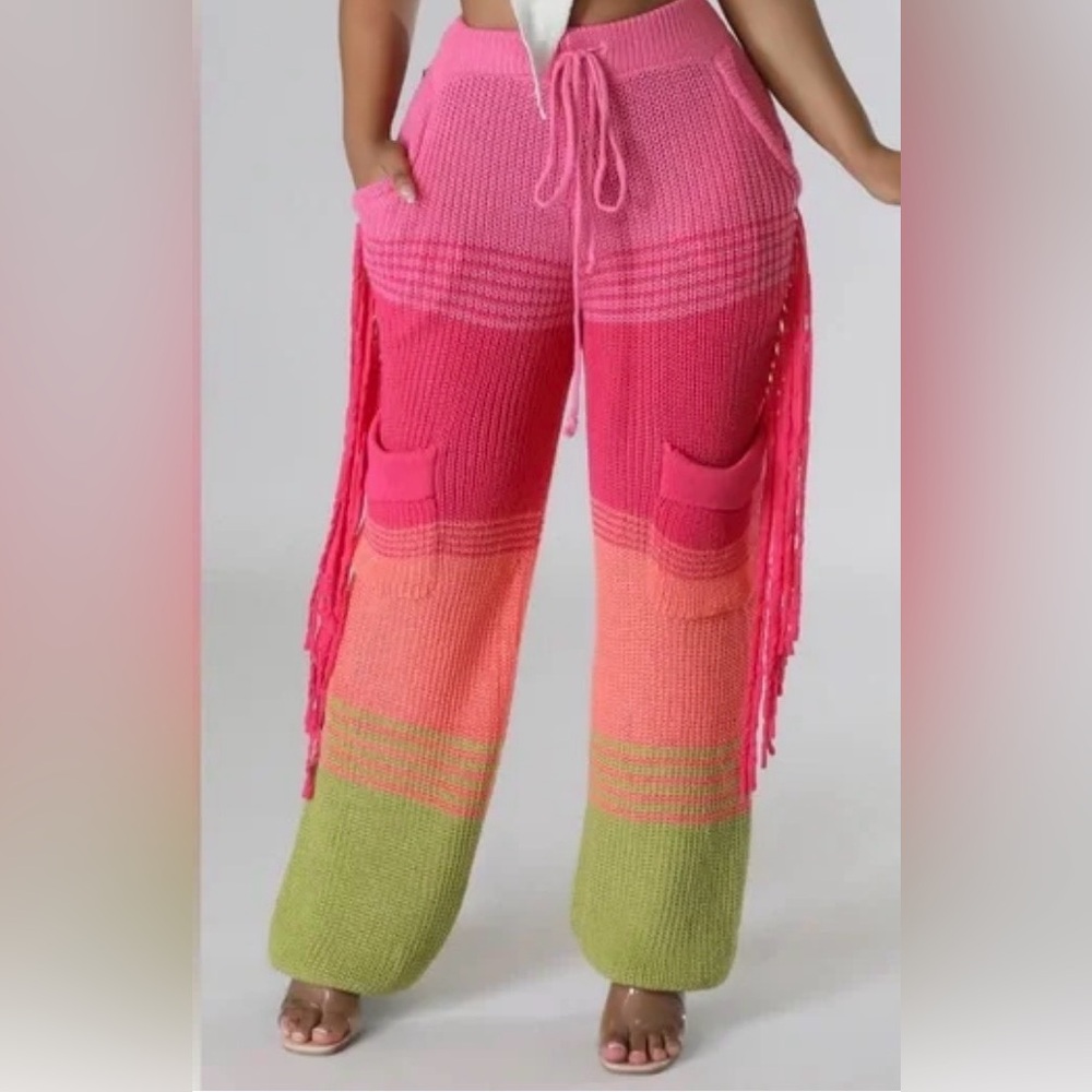 Colorful Knit Pants